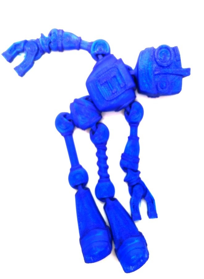 CERO 3D Printed Flexi Print-in-Place Fokobot 2.0 (Robot) (Blue PLA Plastic) - Image 3